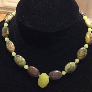 Natural stone necklace